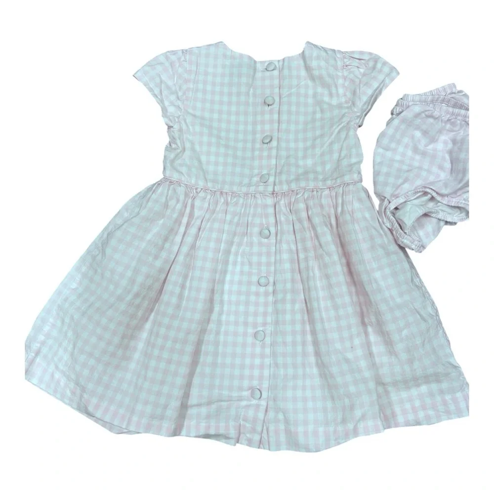 Ralph Lauren Pink Gingham Dress 12M